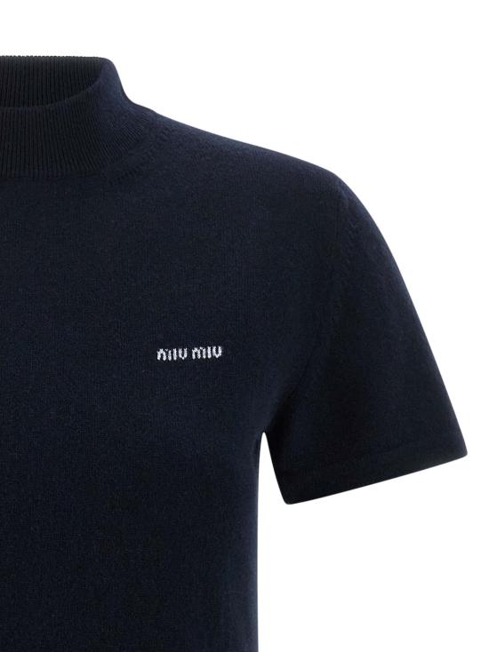 25FW 미우미우 가디건 MMR451SOOO18A9F0008 Blue - MIU MIU