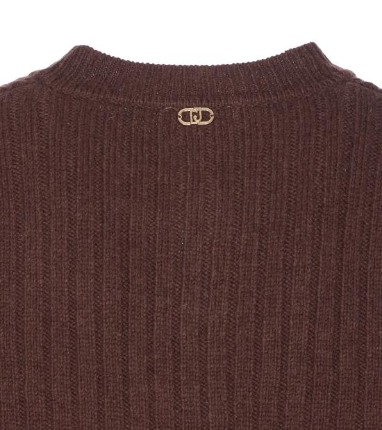 25FW 리우조 가디건 MF5423MS040 X0385 Brown - LIU JO