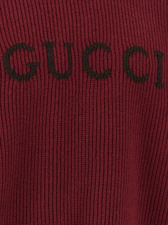 25FW 구찌 울 캐시미어 립 니트 스웨터 833499XKEYJ6005 Bordeaux - GUCCI