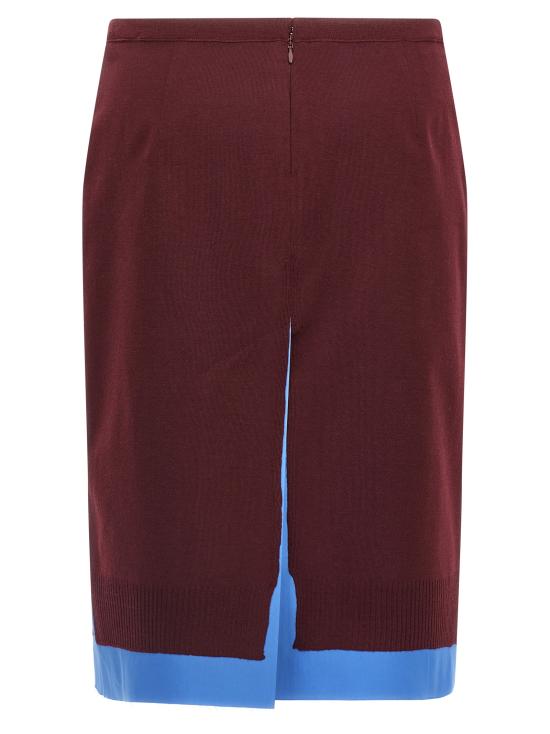 25FW 미우미우 미디 스커트 MG2331SOOO17HJF041F Bordeaux - MIU MIU