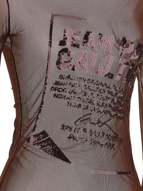 25FW 장 폴 고티에 이브닝 티셔츠 2504WTO381M00128 Bordeaux - JEAN PAUL GAULTIER