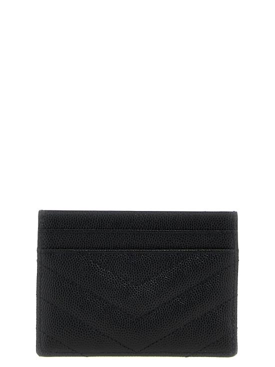 26FW 생로랑 카산드라 마틀라세 카드 케이스 423291BOW021000 Black - SAINT LAURENT