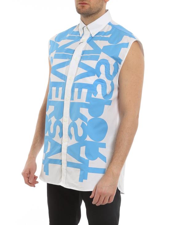  버버리 반팔 셔츠 8051899 Light Blue - BURBERRY