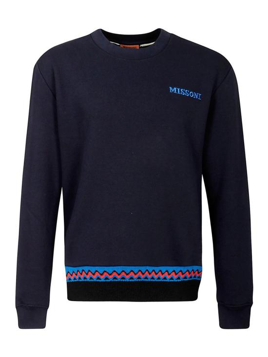 미소니 긴팔 티셔츠 US22SW01BJ009TS70WW Blue