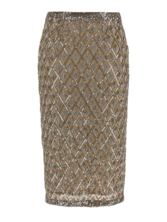  파로쉬 미디 스커트 D621510GILD038 Beige - PAROSH