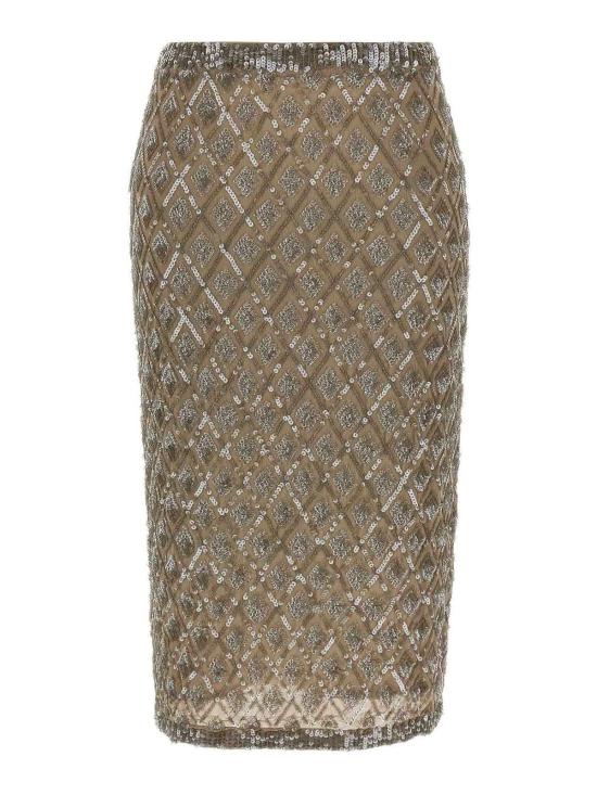  파로쉬 미디 스커트 D621510GILD038 Beige