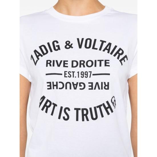26SS 자딕앤볼테르 반팔 티셔츠 JWTS02769 WHITE - ZADIG & VOLTAIRE