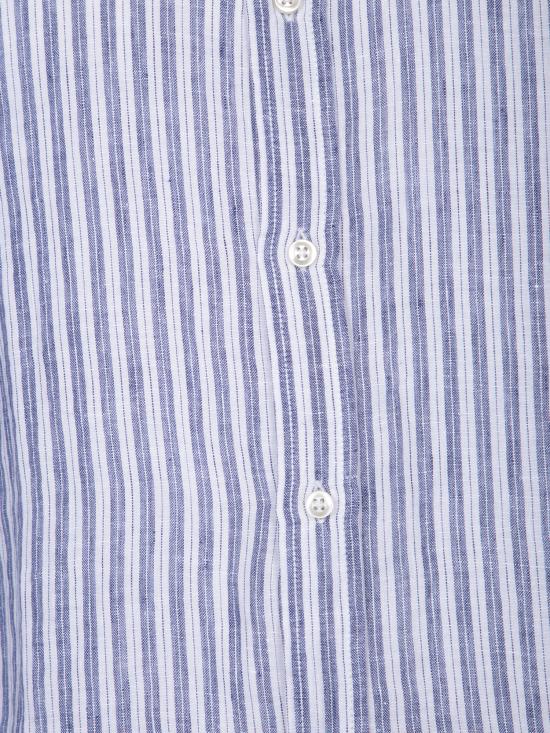  오피신 제네랄 긴팔 셔츠 S24MSHI026 DARKNAVYWH White - OFFICINE GENERALE