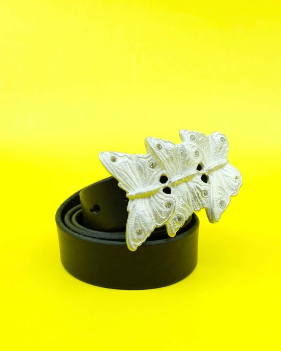  아워레가시 가죽 벨트 우리의 유산 버터플라이 - OUR LEGACY