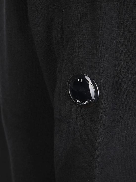 25FW 씨피 컴퍼니 램스울 크루넥 스웨터  19CMKN040A110149A Black - C.P. COMPANY