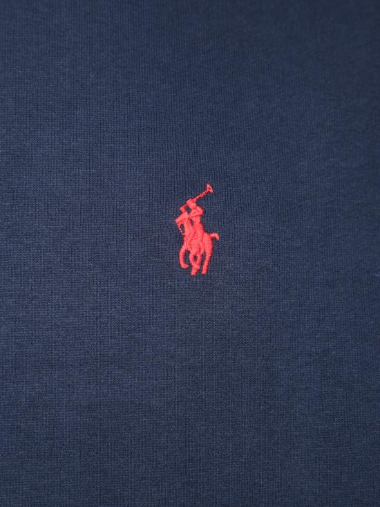 26FW 폴로 랄프로렌 포니 자수 플리스 후드 티셔츠 710766778 007 Blue - POLO RALPH LAUREN