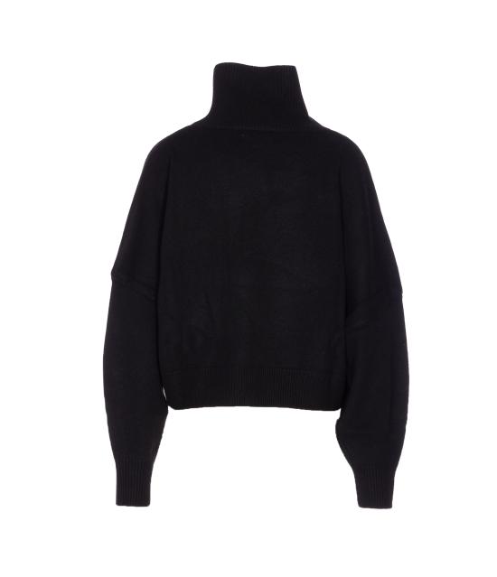 25FW 루루 드 세종 터틀넥 LUKE BLACK Black - LOULOU DE SAISON