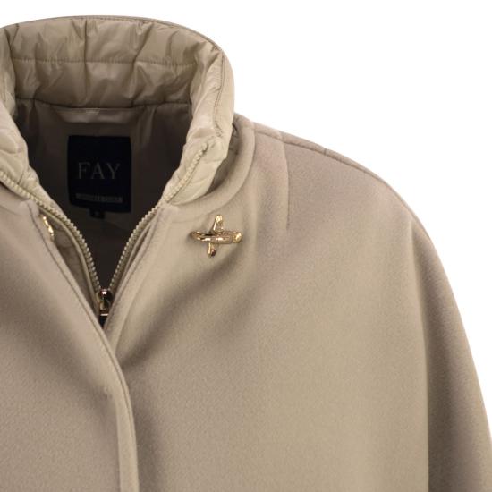 25FW 페이 케이프 NAW16513270ZYC LIGHT BEIGE - FAY