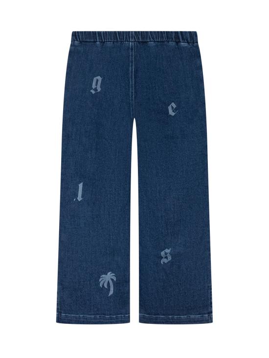 25FW [키즈] 팜앤젤스 팬츠 PGCH009F25DEN001 4440 MEDIUM BLU - PALM ANGELS