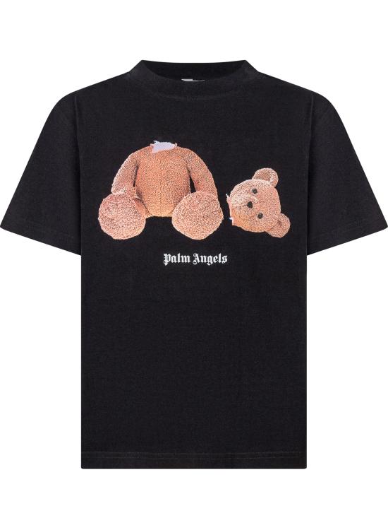 25FW [키즈] 팜앤젤스 티셔츠 PBAA003C99JER006 1060 BLACK BROWN