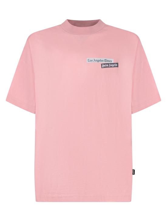 25FW 팜앤젤스 반팔 티셔츠 PWAA07BF25JER001 3010 PINK BLACK