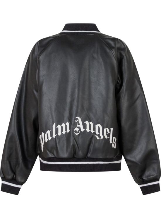 25FW [키즈] 팜앤젤스 자켓 PBEK001F25FAB001 1003 BLACK OFF - PALM ANGELS