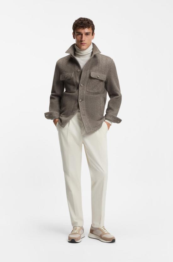 25FW 보스 스트레이트 팬츠 50551574 10243907 01 131 Open white - BOSS