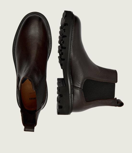25FW 보스 부츠 50552573 10266544 01 205 Dark brown - BOSS