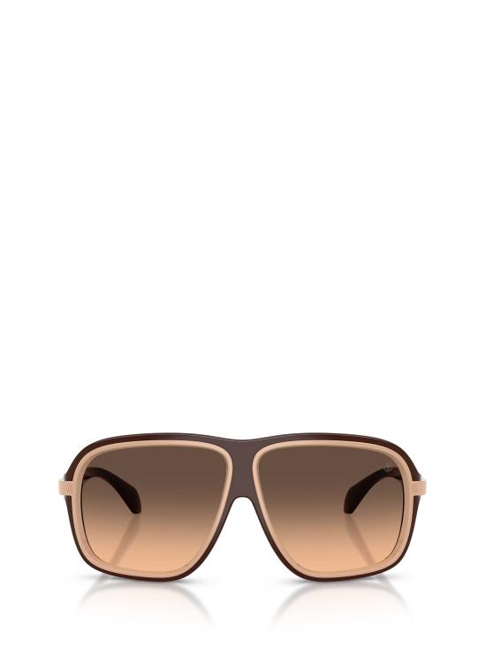 26FW 몽클레어 투톤 선글라스 ME8011U 5022G9 SHINY BROWN