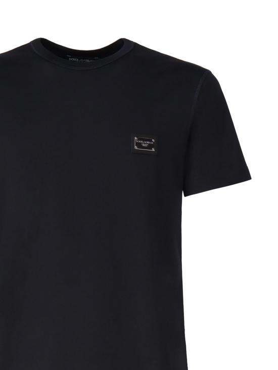 25FW 돌체앤가바나 반팔 티셔츠 G8PT1T G7F2IB0665 Blue - DOLCE & GABBANA