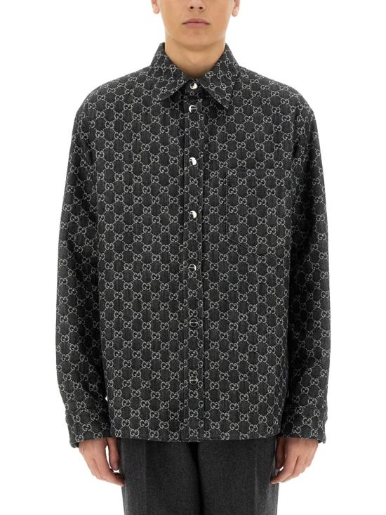 26FW 구찌 리버서블 셔츠 766142 XDC881180 CHARCOAL