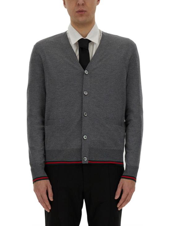26SS 구찌 웹 브이넥 울 가디건 814529 XKEJV1127 BLUE