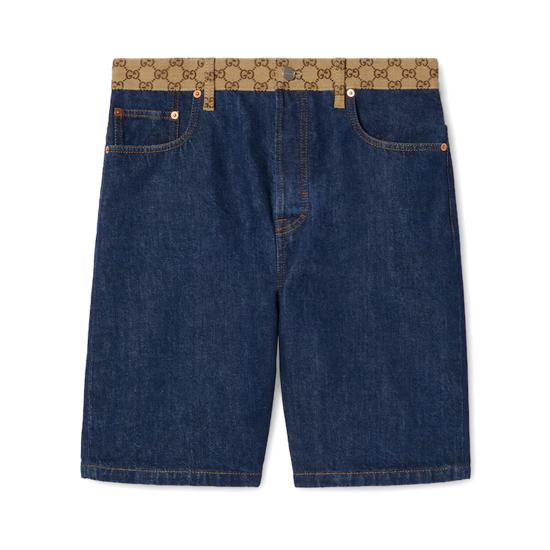 25FW 구찌 데님 쇼츠 815705 XDC8F4759 BLUE