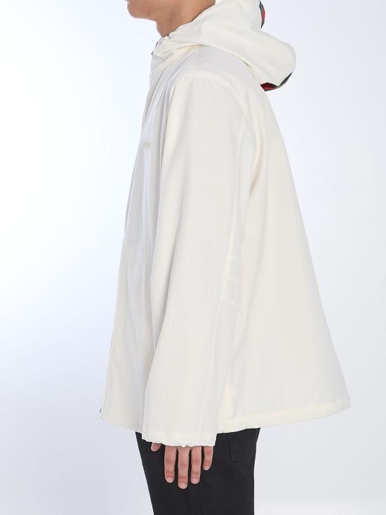 25FW 구찌 립스톱 코튼 윈드브레이커 804962 ZAIAK9174 WHITE - GUCCI