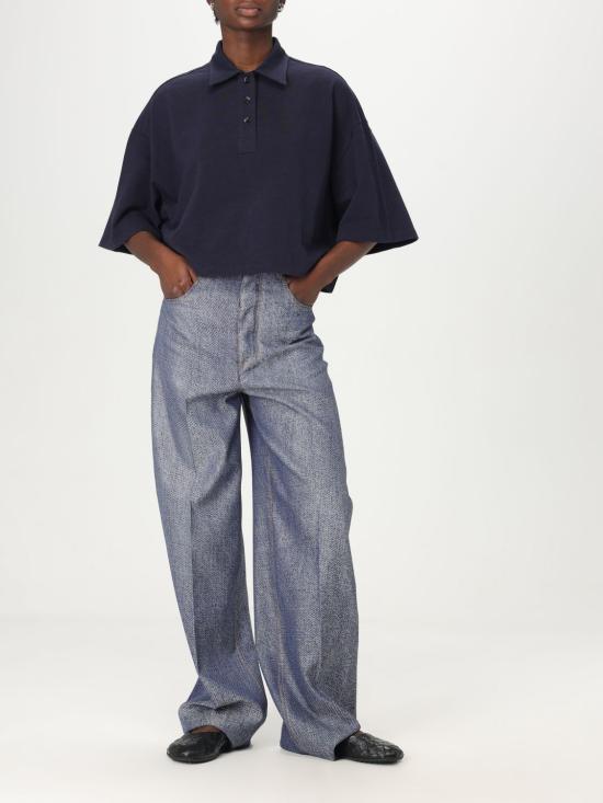 25FW 보테가베네타 폴로 티셔츠 820676 V4Z004157 BLUE - BOTTEGA VENETA