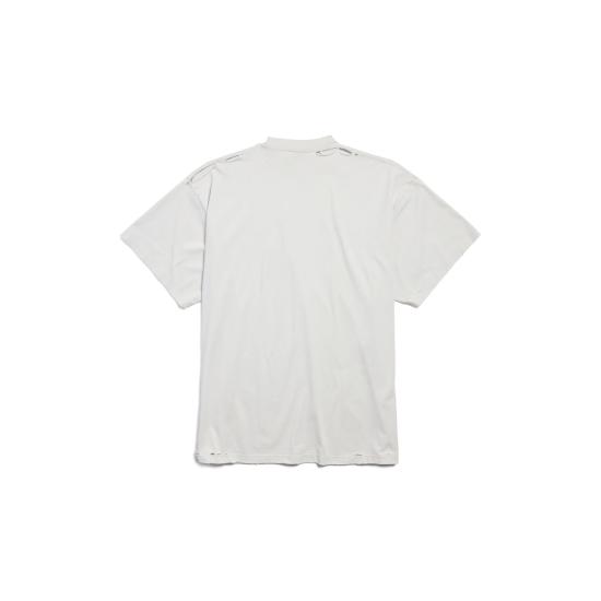 25SS 발렌시아가 3B 리퀴파이드 오버사이즈 티셔츠 787349 TRVS89081 WHITE - BALENCIAGA