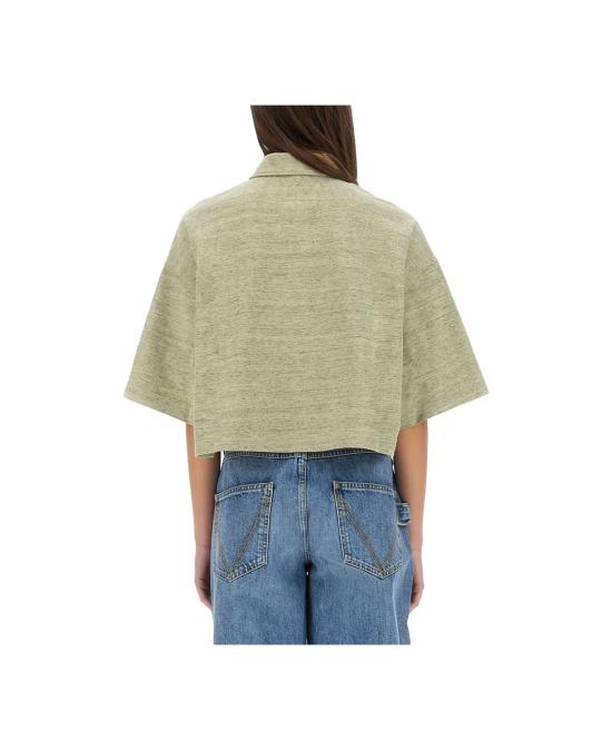 25FW 보테가베네타 폴로 티셔츠 820676 V4Z009156 BEIGE - BOTTEGA VENETA