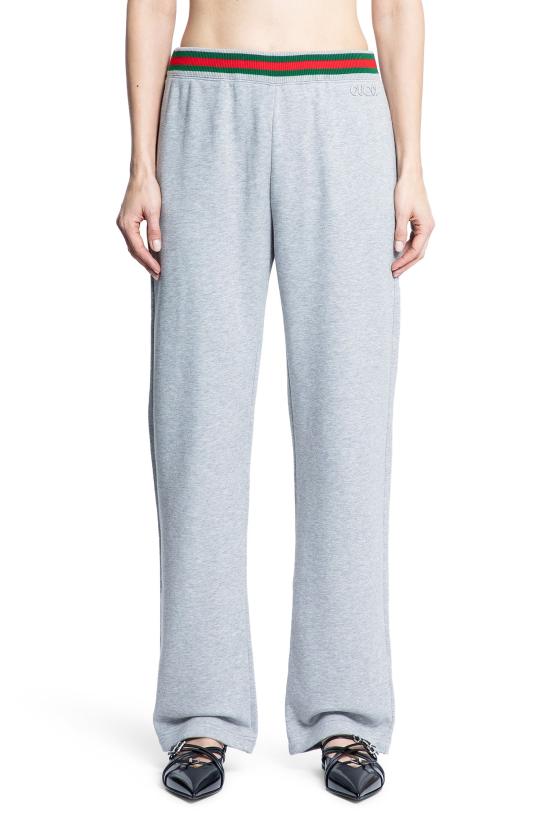 25FW 구찌 웹 조거 팬츠 813653 XJG091056 GREY - GUCCI