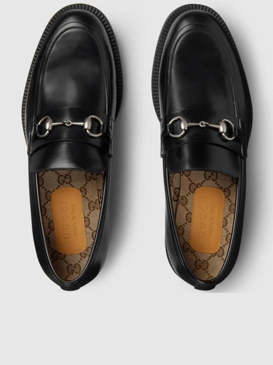 26SS 구찌 템페 홀스빗 레더 로퍼 812152 AAD7W1000 BLACK - GUCCI