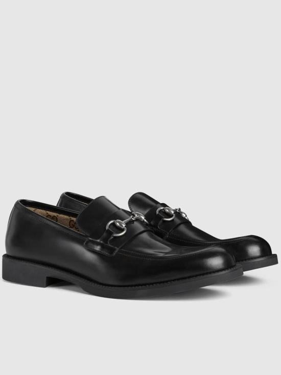 26SS 구찌 템페 홀스빗 레더 로퍼 812152 AAD7W1000 BLACK - GUCCI