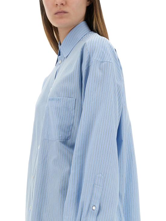 26FW 발렌시아가 노티드 커프 블라우스 830990 TSO253965 BABY BLUE - BALENCIAGA