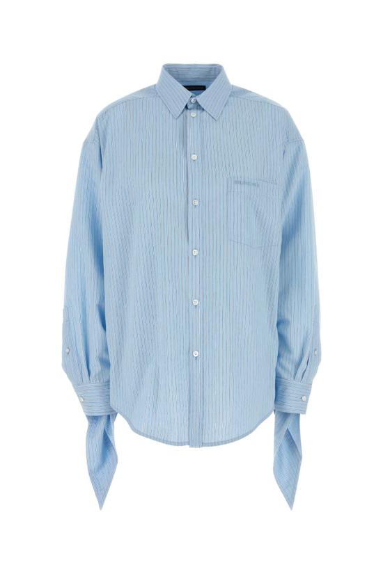 26SS 발렌시아가 셔츠 830990 TSO253965 BABY BLUE