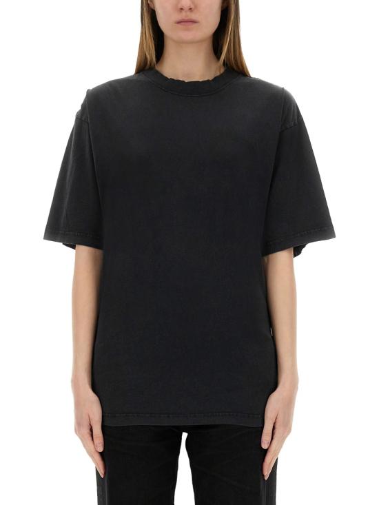 26FW 발렌시아가 레이스 티셔츠 831584 TSVC11041 BLACK