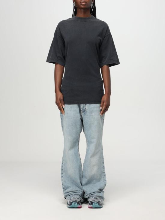 26SS 발렌시아가 레이스 티셔츠 831584 TSVC11041 BLACK