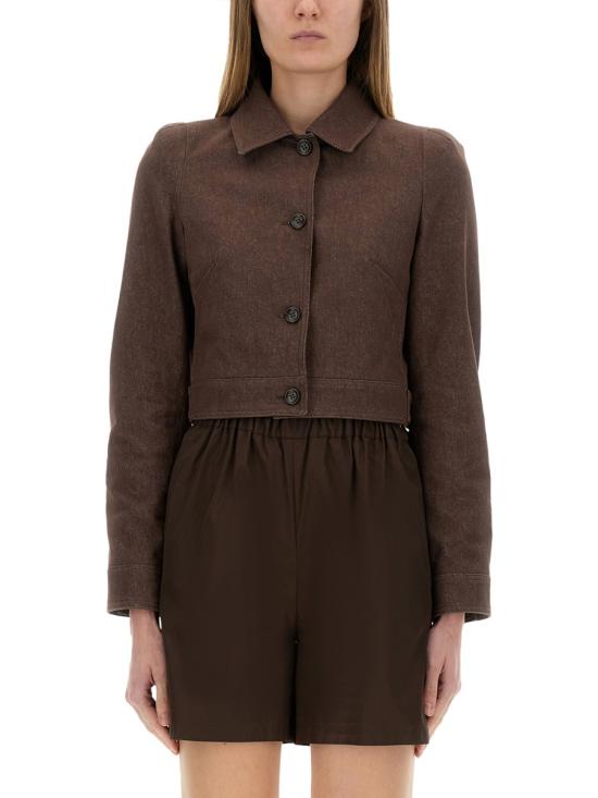 25SS 막스마라 carpa 크롭 자켓 2511041013600 742002 BROWN
