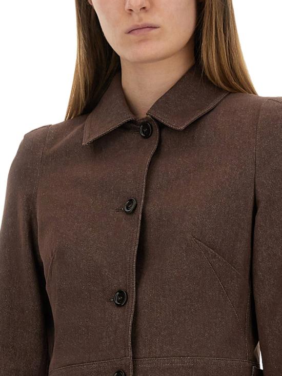 25SS 막스마라 carpa 크롭 자켓 2511041013600 742002 BROWN - MAX MARA