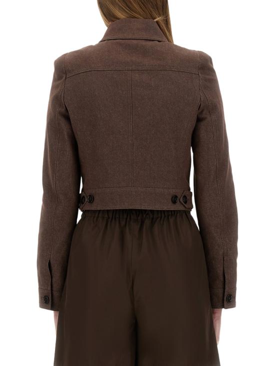 25SS 막스마라 carpa 크롭 자켓 2511041013600 742002 BROWN - MAX MARA