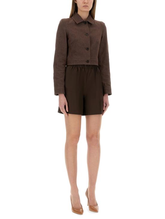 25SS 막스마라 carpa 크롭 자켓 2511041013600 742002 BROWN - MAX MARA