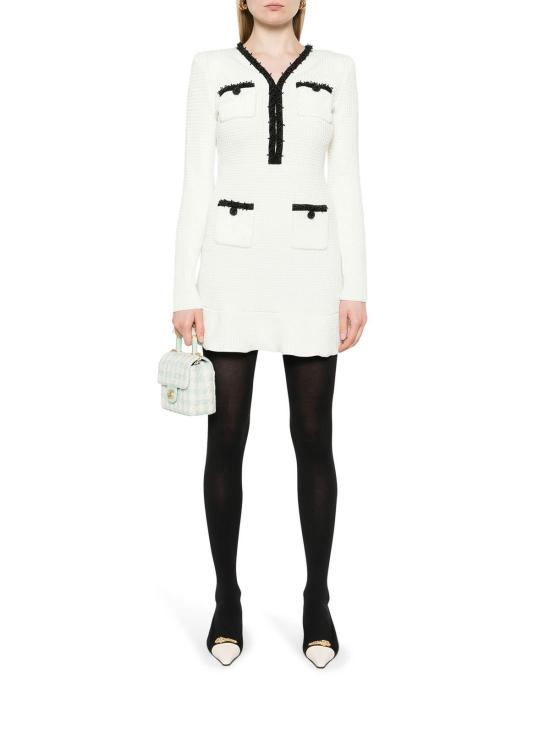 26SS 셀프 포트레이트 미디 원피스 RS25087SW White - SELF PORTRAIT