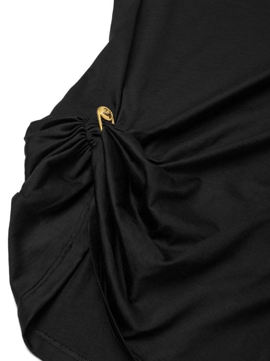 25FW 베르사체 반팔 티셔츠 10204611A14818 1B000 Black - VERSACE