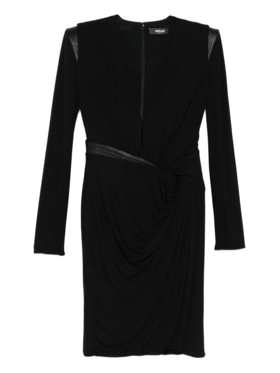 25FW 베르사체 미디 원피스 10216231A14475 1B000 Black