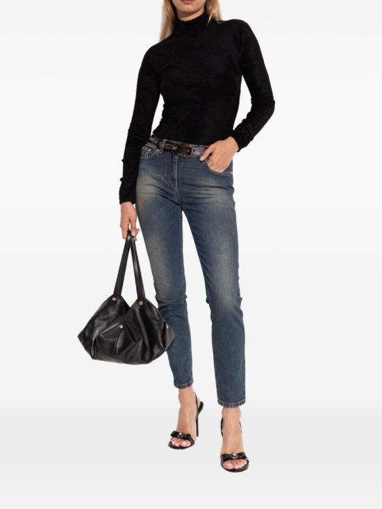 25FW 베르사체 힐/펌프스 1022060D2VE 1B00P Black - VERSACE