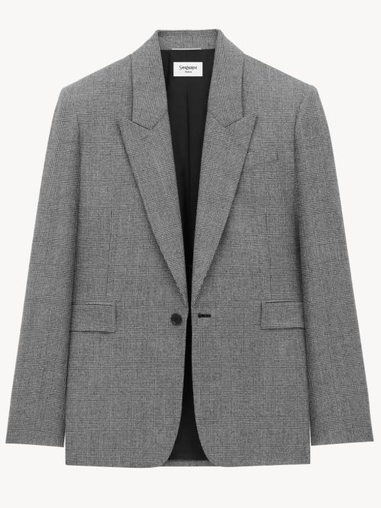 25FW 생로랑 수트 자켓 837196Y5H54 1095 Grey - SAINT LAURENT