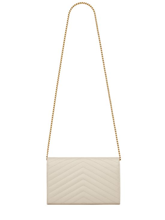 25FW 생로랑 숄더백 377828BOW01 9207 White - SAINT LAURENT