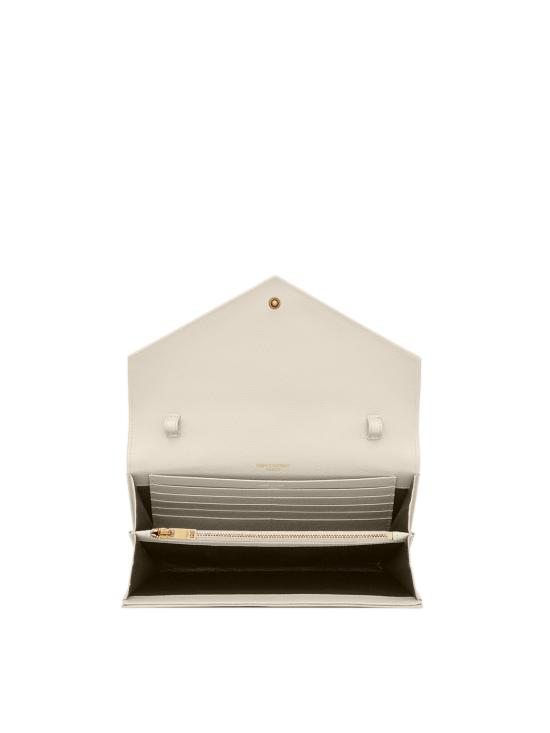 25FW 생로랑 숄더백 377828BOW01 9207 White - SAINT LAURENT